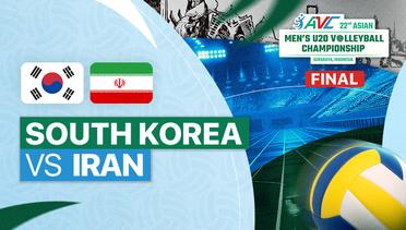 Final: South Korea vs Iran - Full Match | 22nd Asian Men's U-20 Volleyball Championship