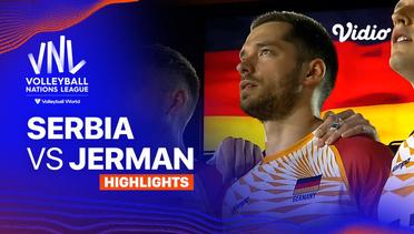 Serbia vs Jerman - Highlights | Men's Volleyball Nations League 2024