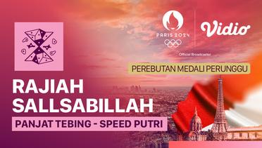 Aleksandra Kalucka (POL) vs Rajiah Sallsabillah (INA) - Medali Perunggu Speed Putri - Panjat Tebing - Full Match | Olympic Games Paris 2024