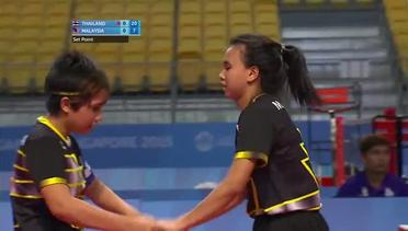 Sepaktakraw Womens Doubles THAI vs MAS (Day 9) | 28th SEA Games Singapore 2015