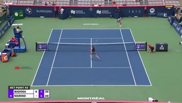 Match Highlights | Rebecca Marino 2 vs 1 Paula Badosa | WTA National Bank Open 2021