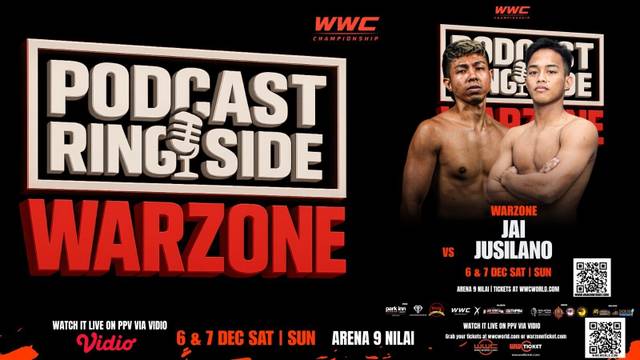 Ringside: Rizal Jai vs Jusilano  | Warzone World Championship 2025