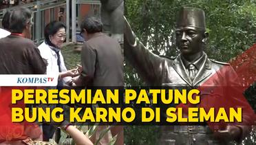 Detik-Detik Peresmian Patung Bung Karno di Sleman, Dihadiri Megawati hingga Ganjar