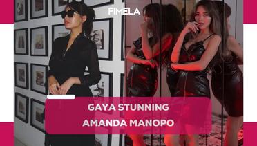 6 Gaya Stunning Amanda Manopo Dibalut Busana Monokrom dari Kebaya hingga Mini Dress