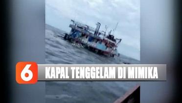 Pertama Kali Berlayar di Perairan Mimika, KM Remo Wijaya Sakti 02 Tenggelam