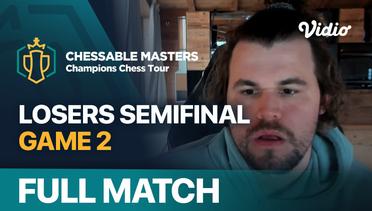 Full Match | Chessable Masters: Magnus Carlsen vs Levon Aronian - Game 2 | Champions Chess Tour 2022/23