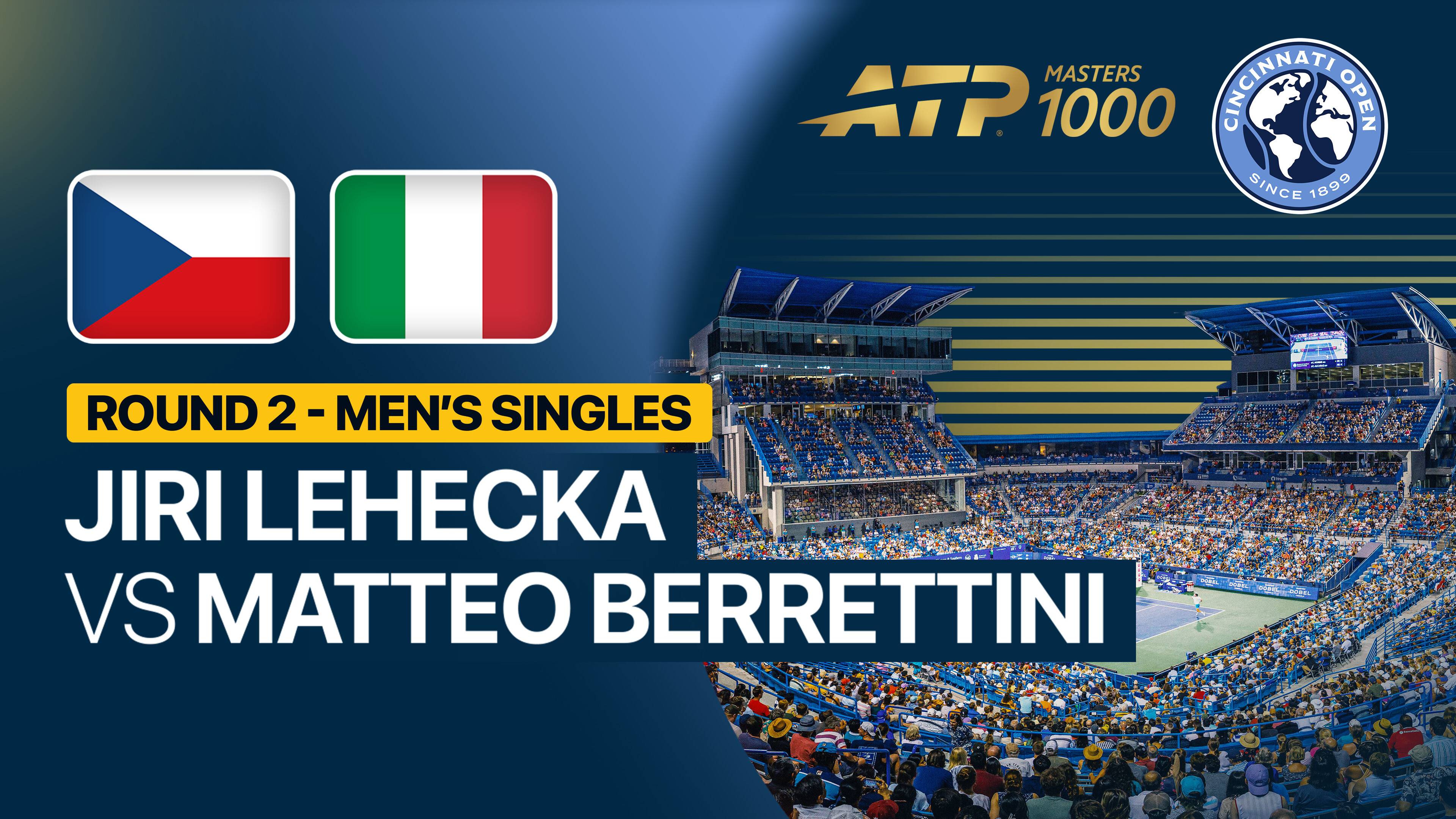 Jiri Lehecka vs Matteo Berrettini - Round 2 | ATP 1000: Cincinnati Open 2026