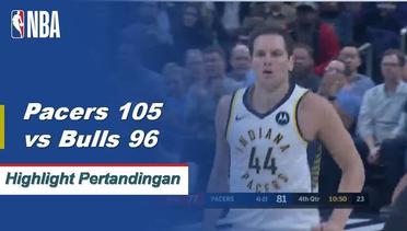 NBA I Cuplikan Pertandingan :  Pacers 105 vs Bulls 96