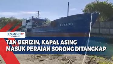 Tak Berizin, Kapal Asing Masuk Perairan Sorong Ditangkap