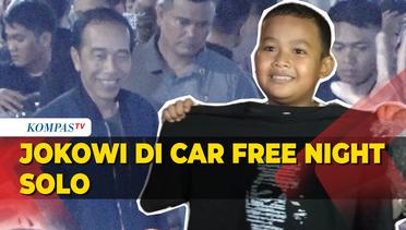 Momen Presiden Jokowi di Car Free Night Solo, Bagi Kaus hingga Foto dengan Warga
