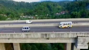 VIDEO: Perbaikan Jembatan Cisomang Terus Dilakukan