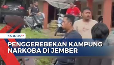 Gerebek Kampung Narkoba di Jember, Pasutri dan 4 Pengedar Ditangkap Polisi
