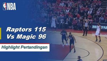 NBA I Cuplikan Pertandingan :  Raptors 115 vs Magic 96