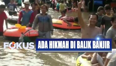 Hikmah di Balik Banjir, Bengkel Motor dan Penjual Perahu Karet Raup Untung