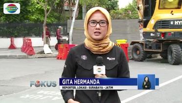 Gita Hermanda Gali Informasi dari Petugas di Sekitar Jalan Raya Gubeng yang Ambles - Fokus
