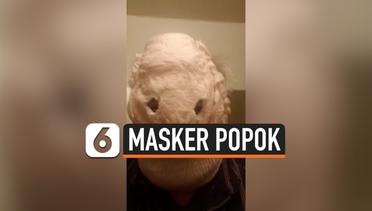 Aksi Pria Gunakan Popok untuk Dijadikan Masker