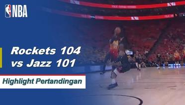 NBA I Cuplikan Pertandingan : Rockets 104 Vs Jazz 101