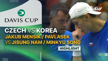 Highlights | Czech Republic (Jakub Mensik/Adam Pavlasek) vs Korea Republic (Sung Ji Nam/Kyu-Min Song) | Davis Cup 2023