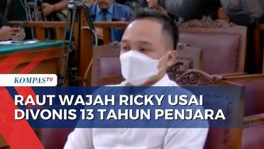Tatapan Kosong Ricky Rizal Usai Dijatuhi Vonis 13 Tahun Penjara oleh Majelis Hakim