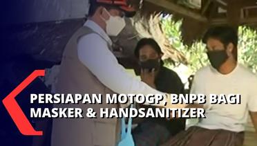 Upaya Pencegahan Covid-19 Jelang MotoGP, BNPB Bagikan 600 Ribu Masker & 25 Ribu Handsanitizer Gratis