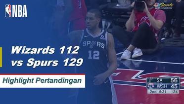 NBA | Cuplikan Hasil Pertandingan : Spurs 129 vs Wizards 112
