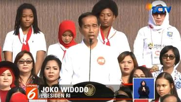 Jokowi Bareng Warga Kumandangkan Lagu Indonesia Raya di Harmoni Indonesia - Liputan6 Siang
