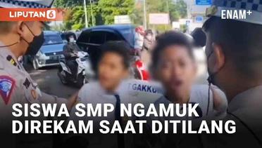 Viral Siswa SMP Ngamuk Direkam Saat Ditilang, Guru Sampai Datangi Kantor Polisi