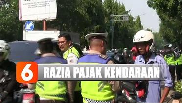 Polisi Razia Pajak Kendaraan Mati di Jakarta - Liputan 6 Siang