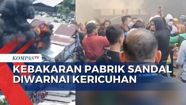 Kebakaran Pabrik Sandal di Kapuk Muara Diwarnai Kericuhan Antara Pegawai dan Warga Sekitar
