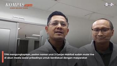 Tak Mau Kalah dengan Anies, TPN: Pak Ganjar Sudah Mulai Live di TikTok hingga Instagram
