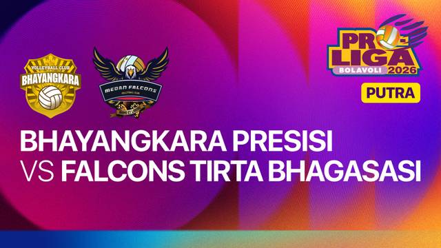 Putra: Jakarta Bhayangkara Presisi vs Medan Falcons Tirta Bhagasasi - Full Match | Proliga 2026