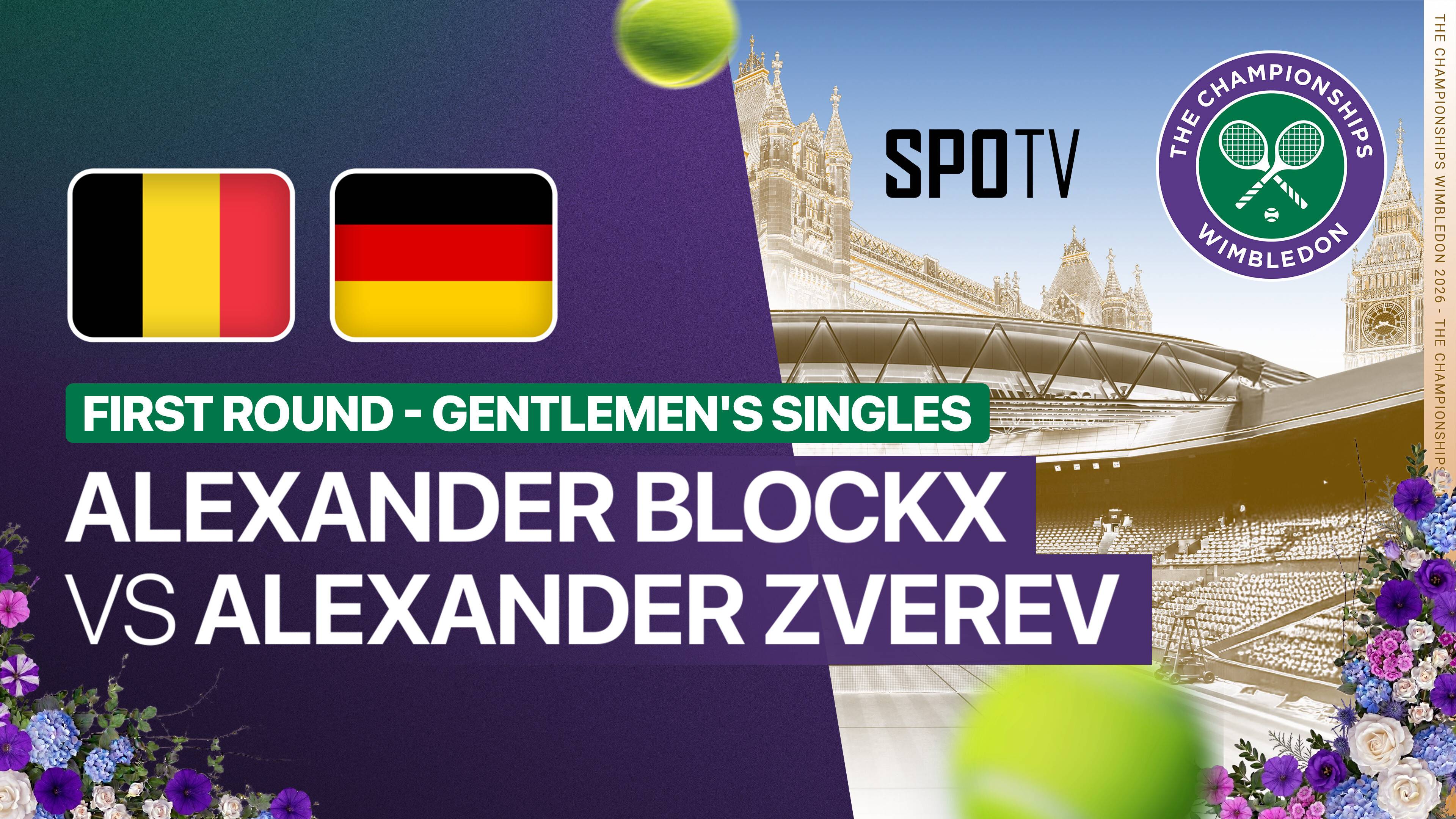 Alexander Blockx vs Alexander Zverev - Gentlemen's Singles First Round | Wimbledon 2026