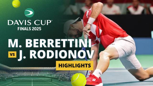 Matteo Berrettini (ITA) vs Jurij Rodionov (AUT) - Highlight | Davis Cup Final 8 2025