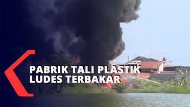 Pabrik Tali Plastik Ludes Terbakar
