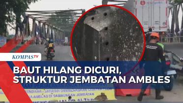 Bahaya! Jembatan Cipendawa Rawalumbu Ditutup Sementara Imbas Struktur Jembatan Ambles