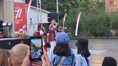 Rara LIDA Hari LIDA Kumandangkan "Indonesia Raya" di Peringatan HUT RI 77th di Rusia