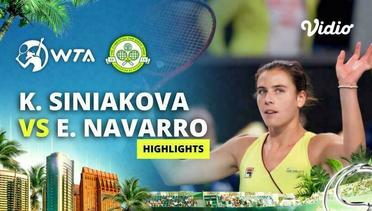 Katerina Siniakova vs Emma Navarro - Highlights | WTA San Diego Open 2024