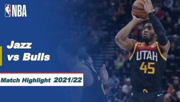 Match Highlight | Utah Jazz vs Chicago Bulls | NBA Regular Season 2021/22