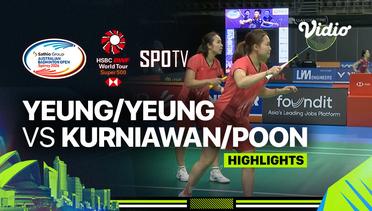 Yeung Nga Ting/Yeung Pui Lam (HKG) vs Sylvina Kurniawan/Poon Lok Yan (AUS) - Highlights | Sathio Group Australian Open 2024 - Women's Doubles