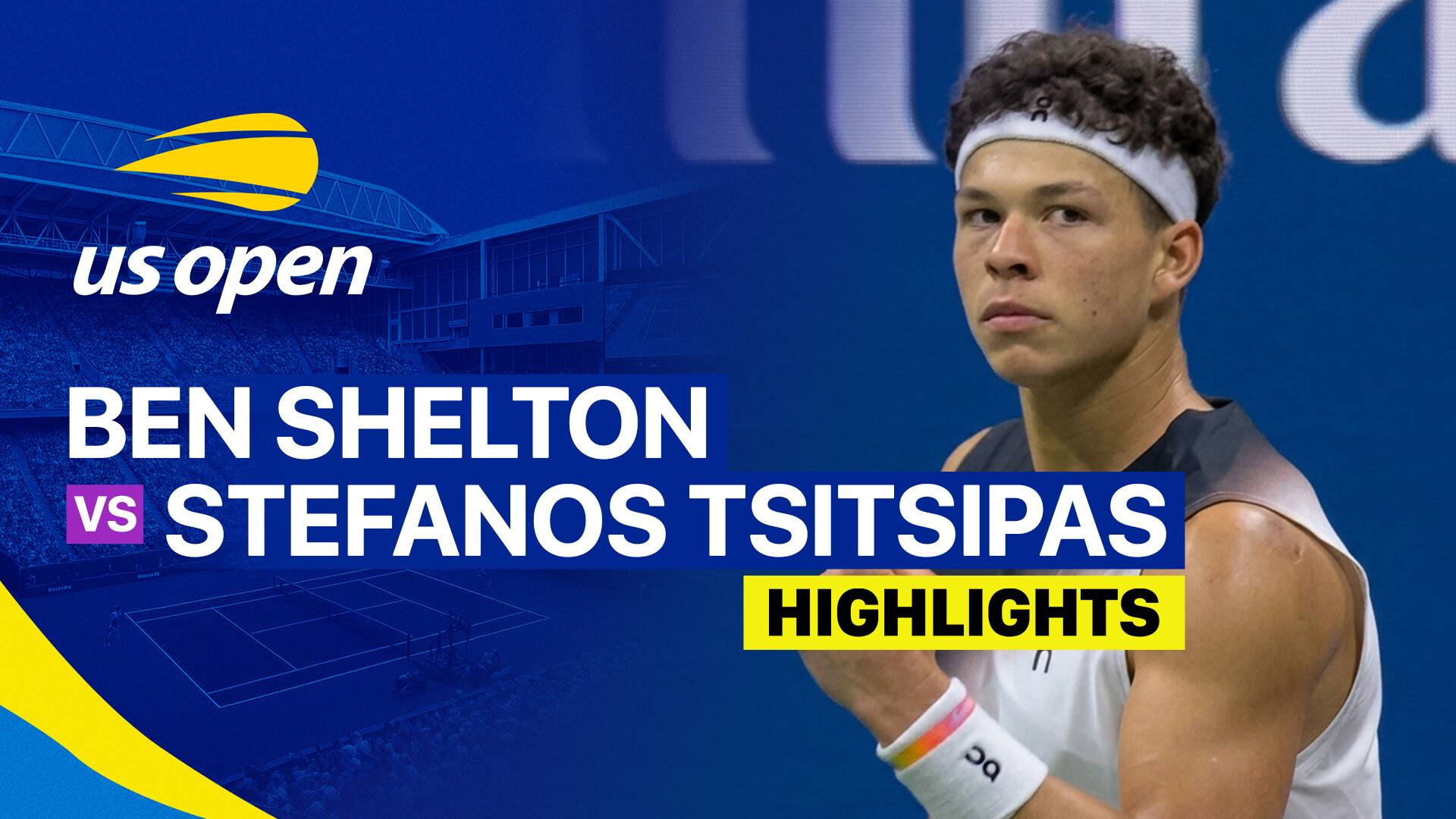 Ben Shelton vs Stefanos Tsitsipas - Men's Singles Round of 16 | US Open Tennis Championships 2026