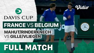 Full Match | Grup C: France vs Belgium | Mahut Rinderknech vs Gille Vliegen  | Davis Cup 2022