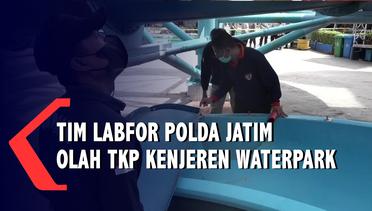 Tim Labfor Polda Jawa Timur Olah TKP Kenjeran Waterpark