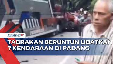 Bus Pariwisata Hilang Kendali, 7 Kendaraan Terlibat Kecelakaan Beruntun di Jalur Lintas Sumatera