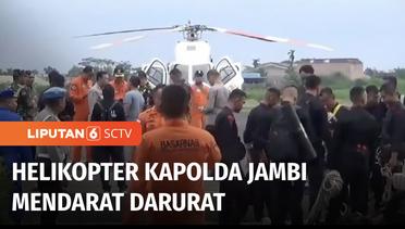 Helikopter yang Ditumpangi Kapolda Jambi Mendarat Darurat di Perbukitan Muaro Emat | Liputan 6