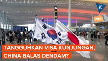 China Tangguhkan Visa Kunjungan Jepang dan Korea Selatan