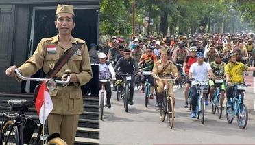 Keren, Presiden Jokowi gaya Bung Tomo Gowes Sepeda Bersama RIbuan Warga Bandung Peringati Hari Pahlawan Nasional