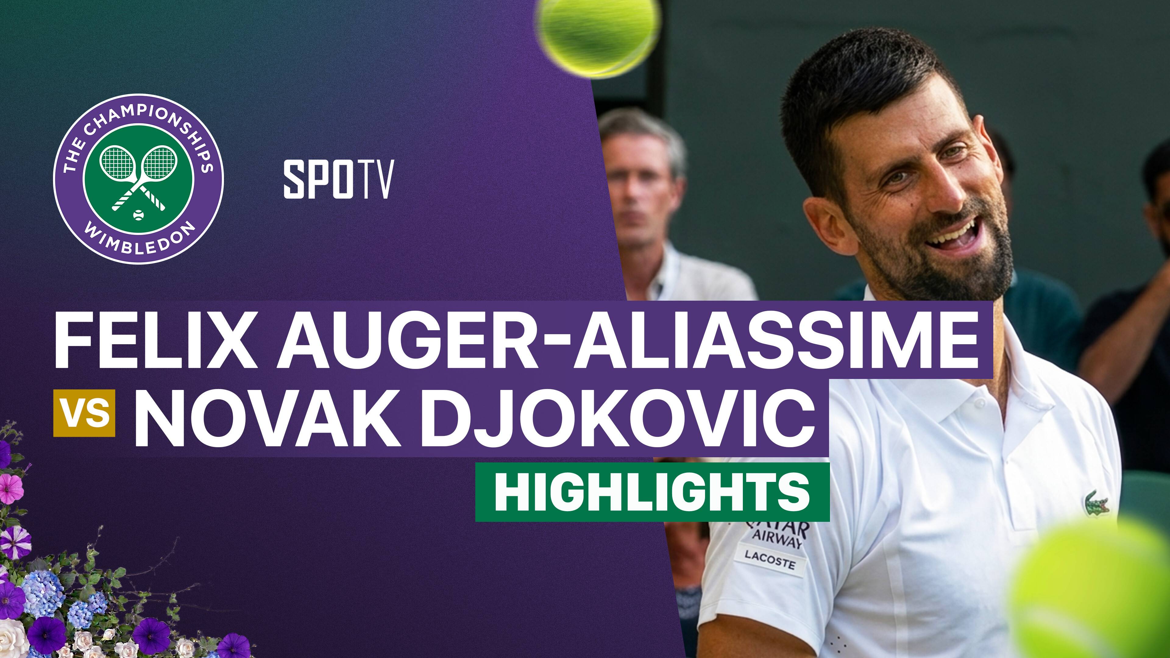 Felix Auger-Aliassime vs Novak Djokovic - Gentlemen's Singles Quarterfinal | Wimbledon 2026