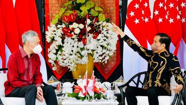 Pertemuan Presiden Joko Widodo dan PM Singapura Lee Hsien Loong, Kab. Bintan, 25 Januari 2022