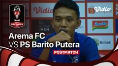 Post Match Conference - Arema FC vs PS Barito Putera