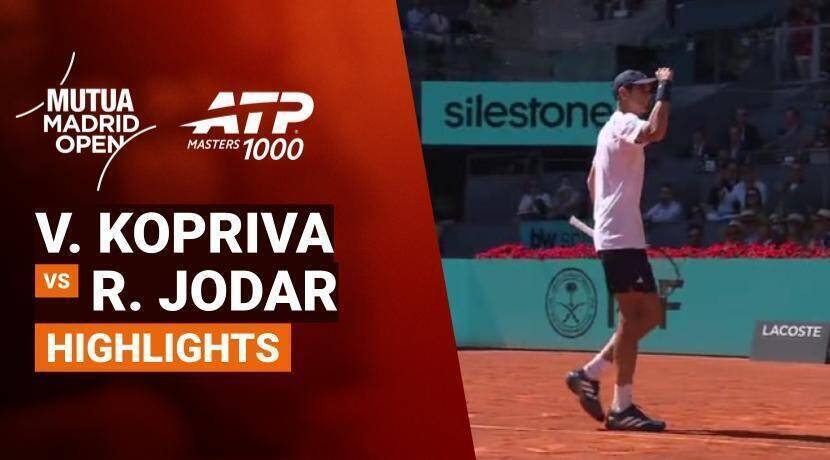 Vit Kopriva vs Rafael Jodar - Round of 16 (Manolo Santana Stadium) | ATP 1000: Mutua Madrid Open 2026